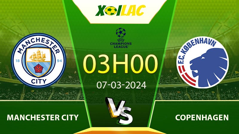 Soi kèo Manchester City vs Copenhagen