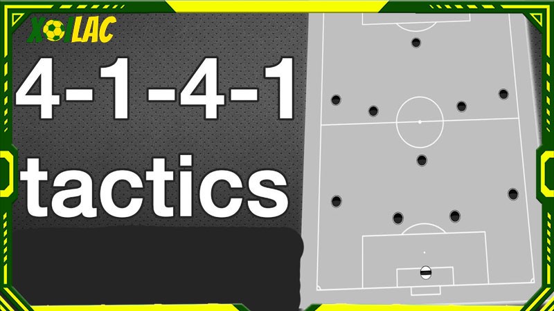 Sơ đồ bóng đá 4-1-4-1 được thể hiện ra sao?
