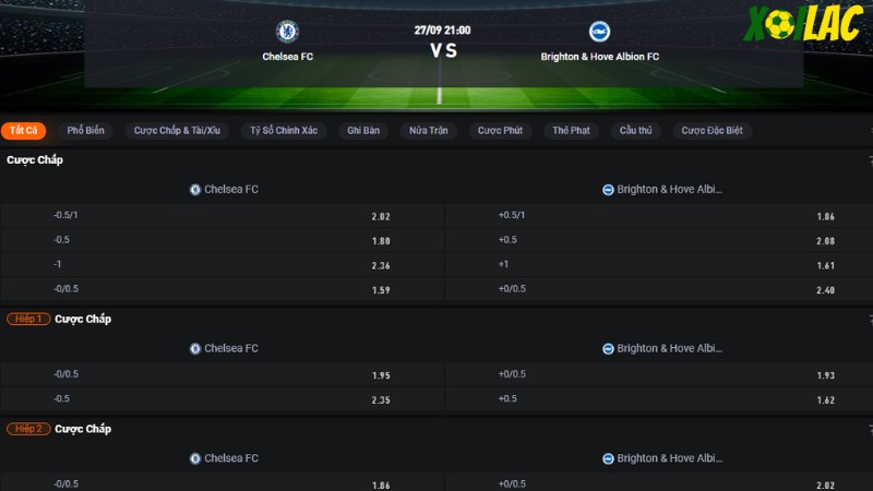 Chelsea vs Brighton