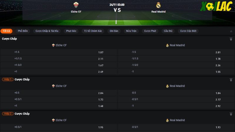 Elche vs Real Madrid