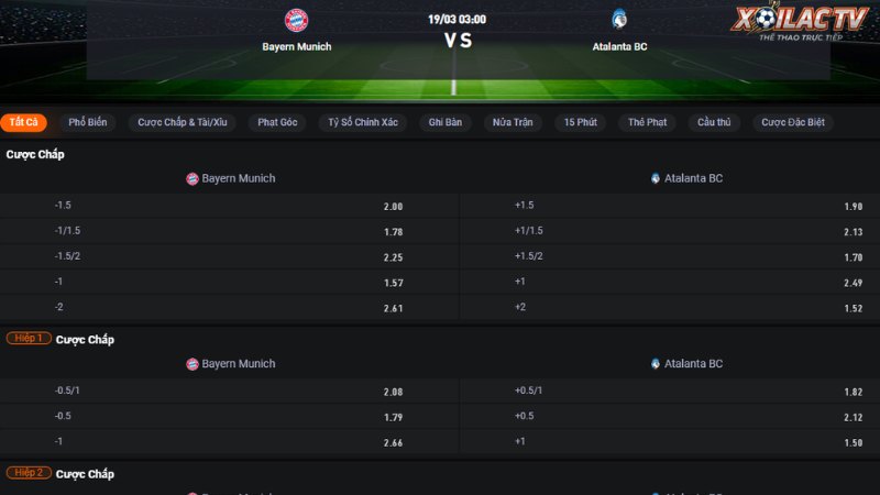 Bayern vs Atalanta